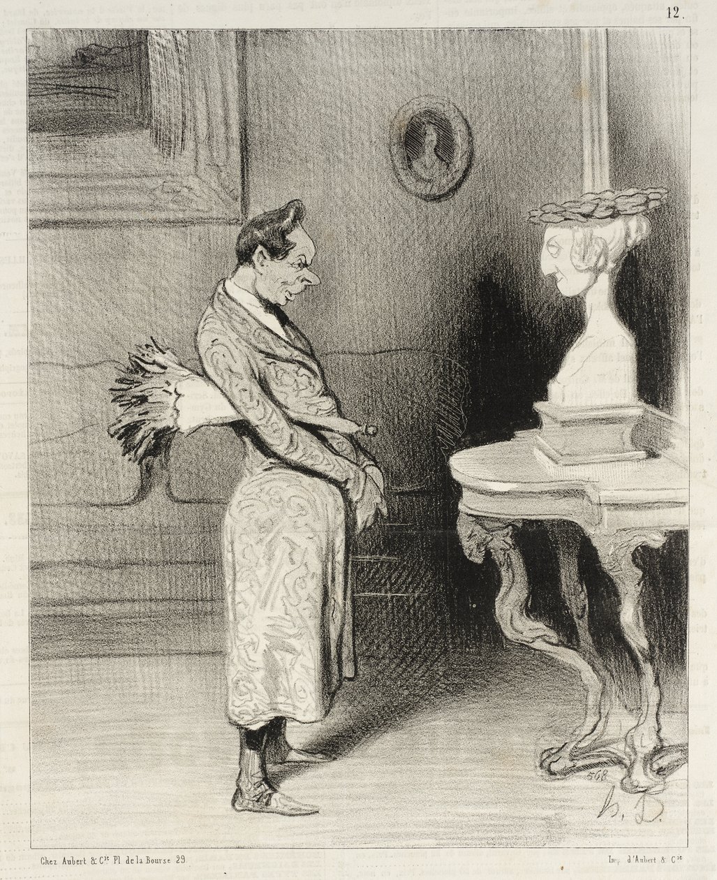 Říci, že Arsinoé nebyla ráda, že je portrétována... od Honoré Daumier
