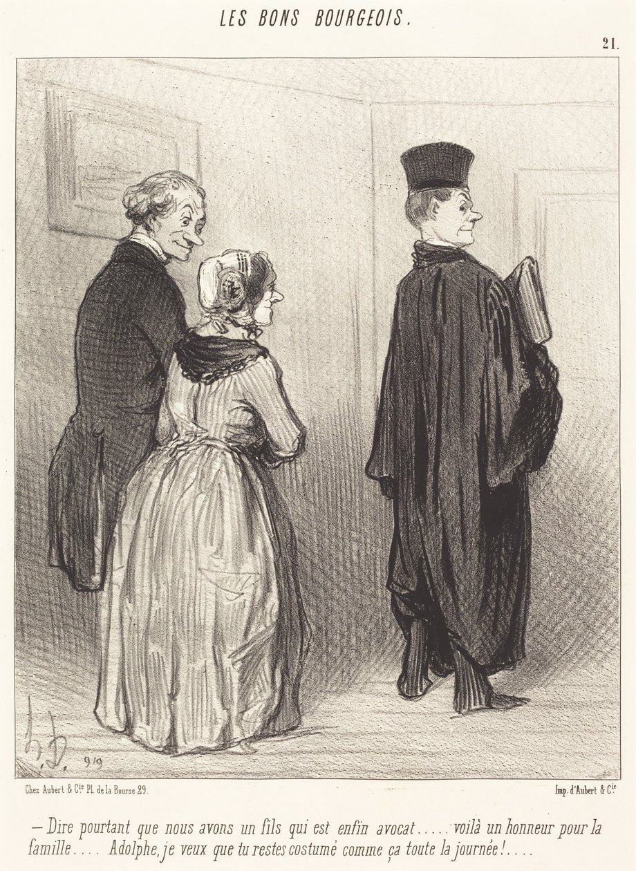 Říci... že máme syna, který je... advokát... od Honoré Daumier