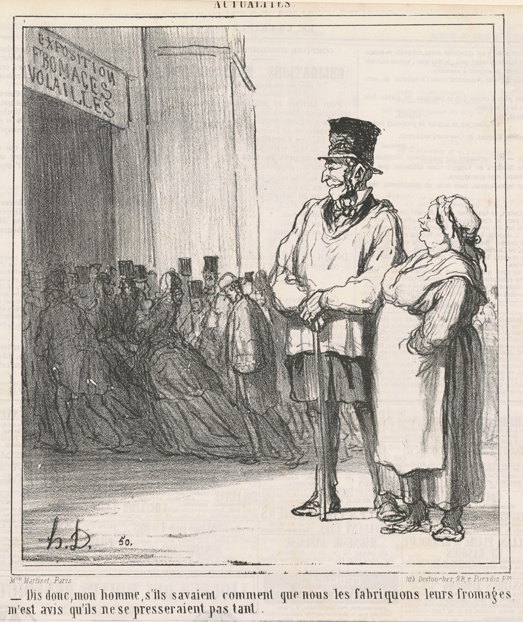 Řekni, můj chlape, kdyby věděli... od Honoré Daumier