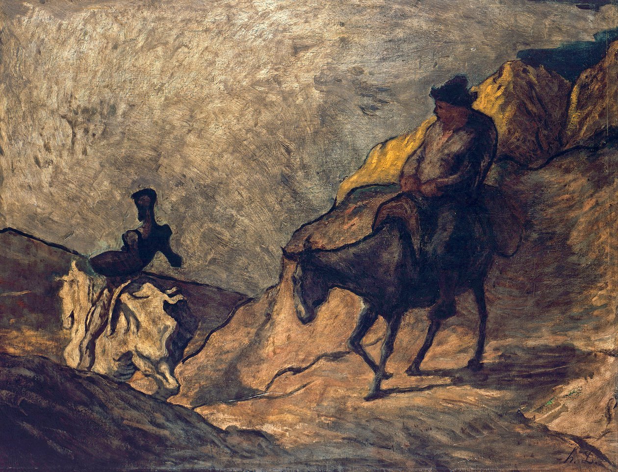 Don Quijote a Sancho Panza od Honoré Daumier