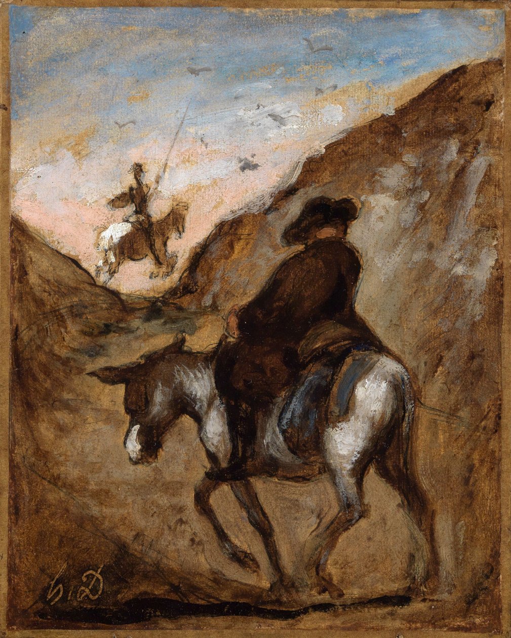 Don Quijote a Sancho Panza od Honoré Daumier