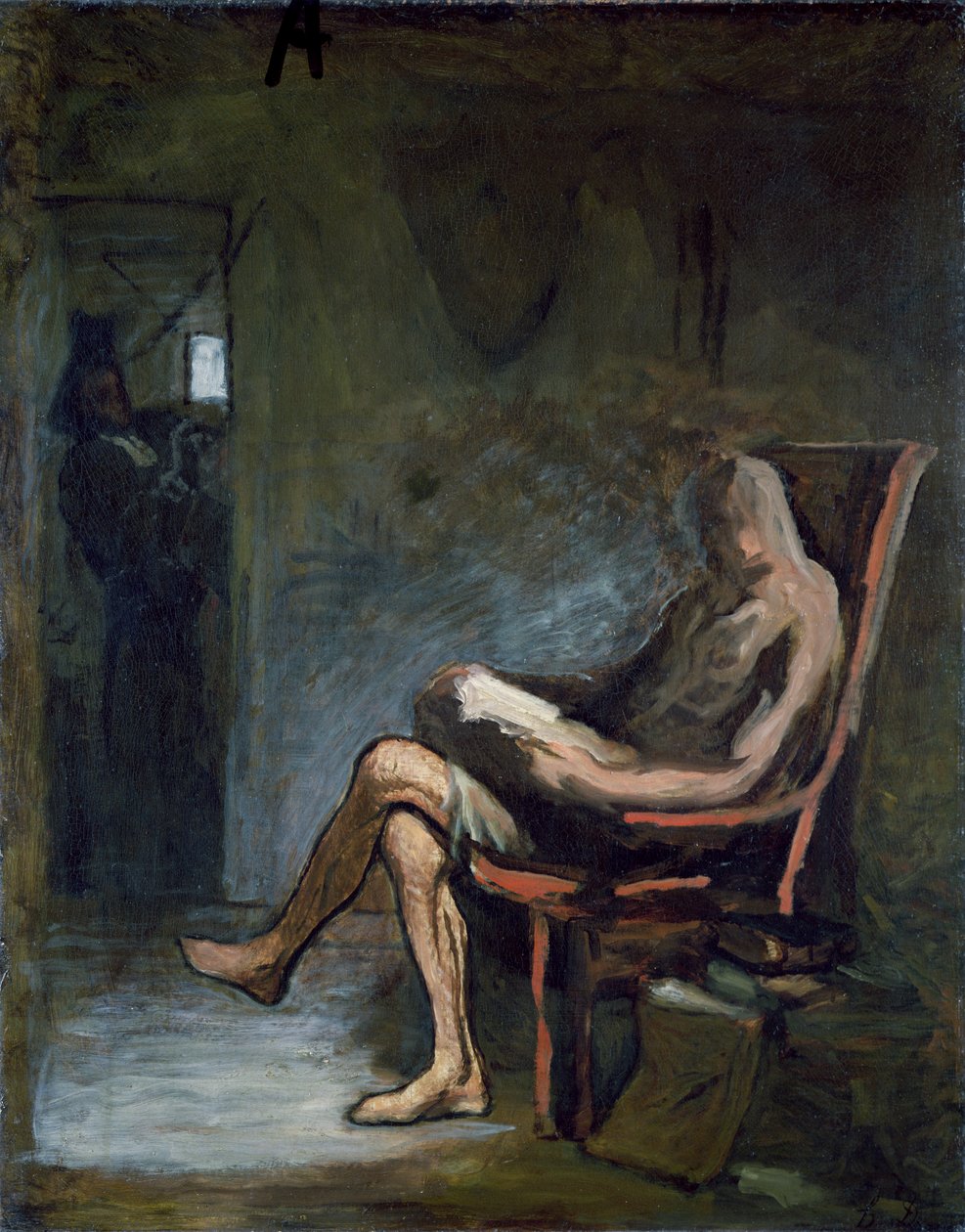 Don Quijote Čtení od Honoré Daumier
