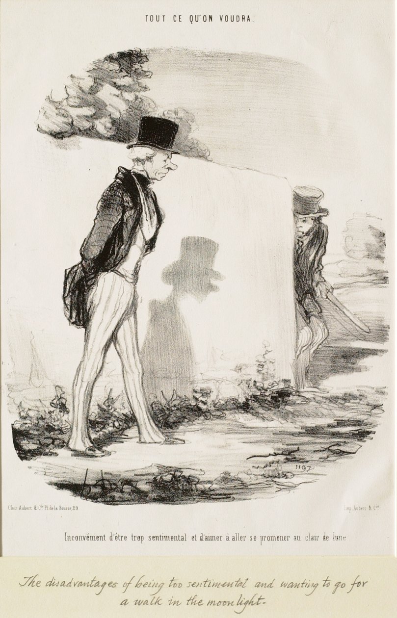 Nevýhoda přílišné sentimentálnosti... od Honoré Daumier