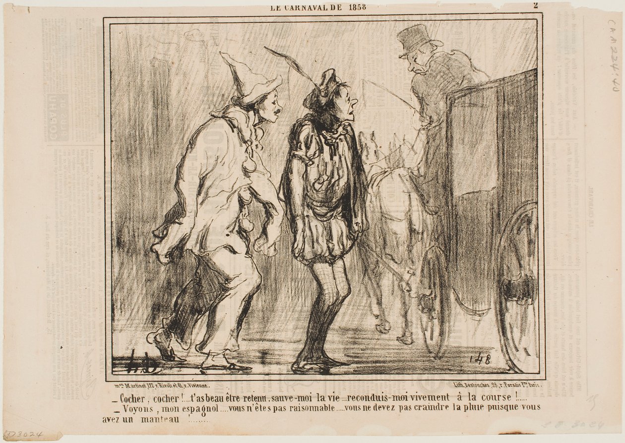 Vozko, vozko, nemůžeš mě odmítnout od Honoré Daumier
