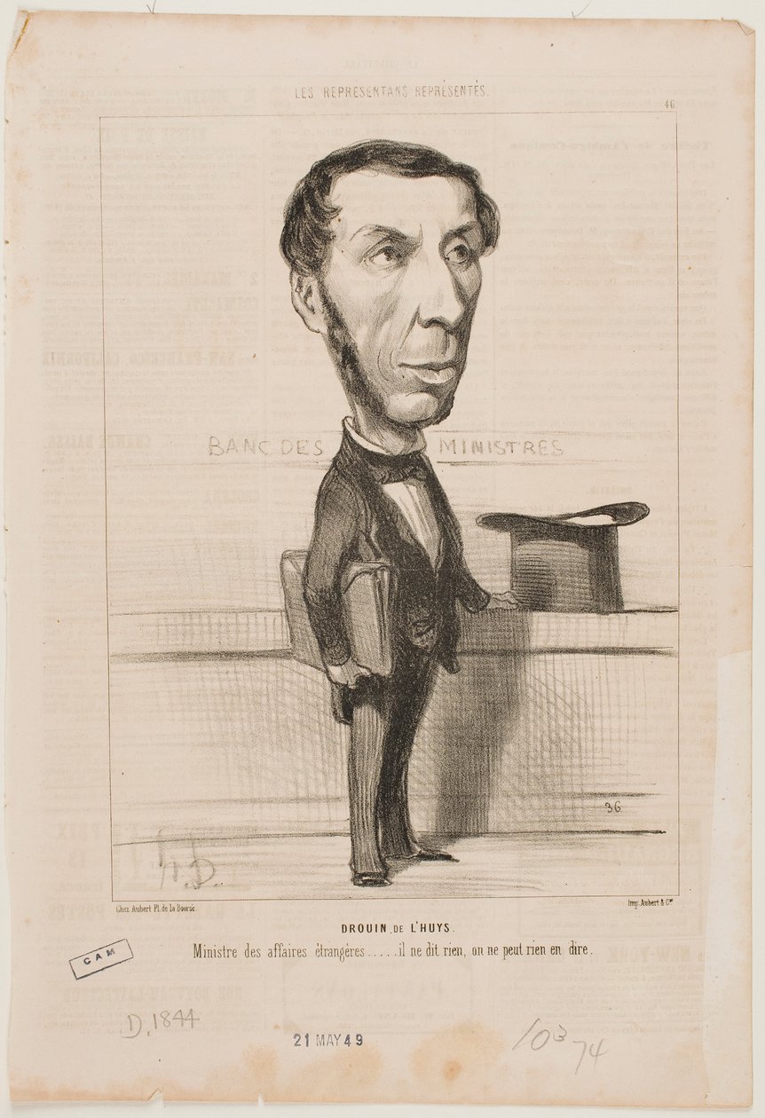Drouin de L’Huys od Honoré Daumier