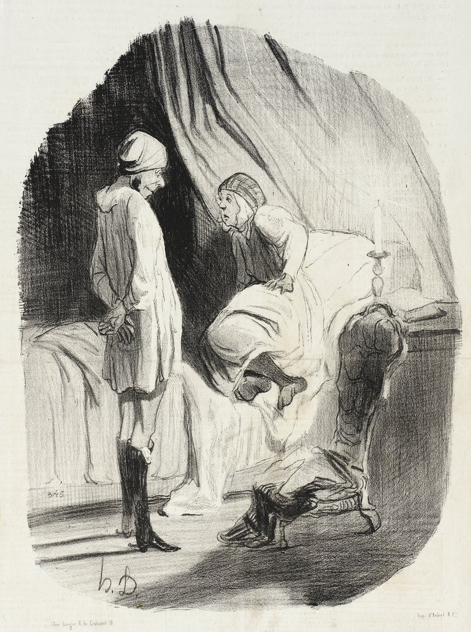 „Tak co, má Didine, tancovali jsme dost?...“ od Honoré Daumier