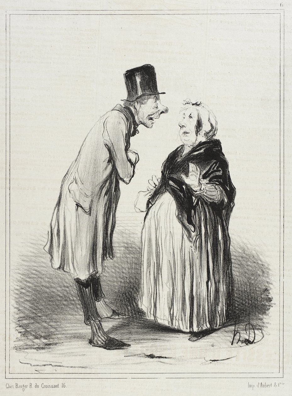 No jasně! Je to přesně tak, jak vám říkám, holčičko... od Honoré Daumier
