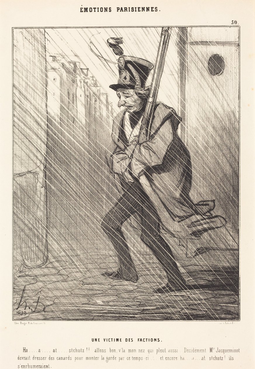 Pařížské emoce: oběť frakcí od Honoré Daumier