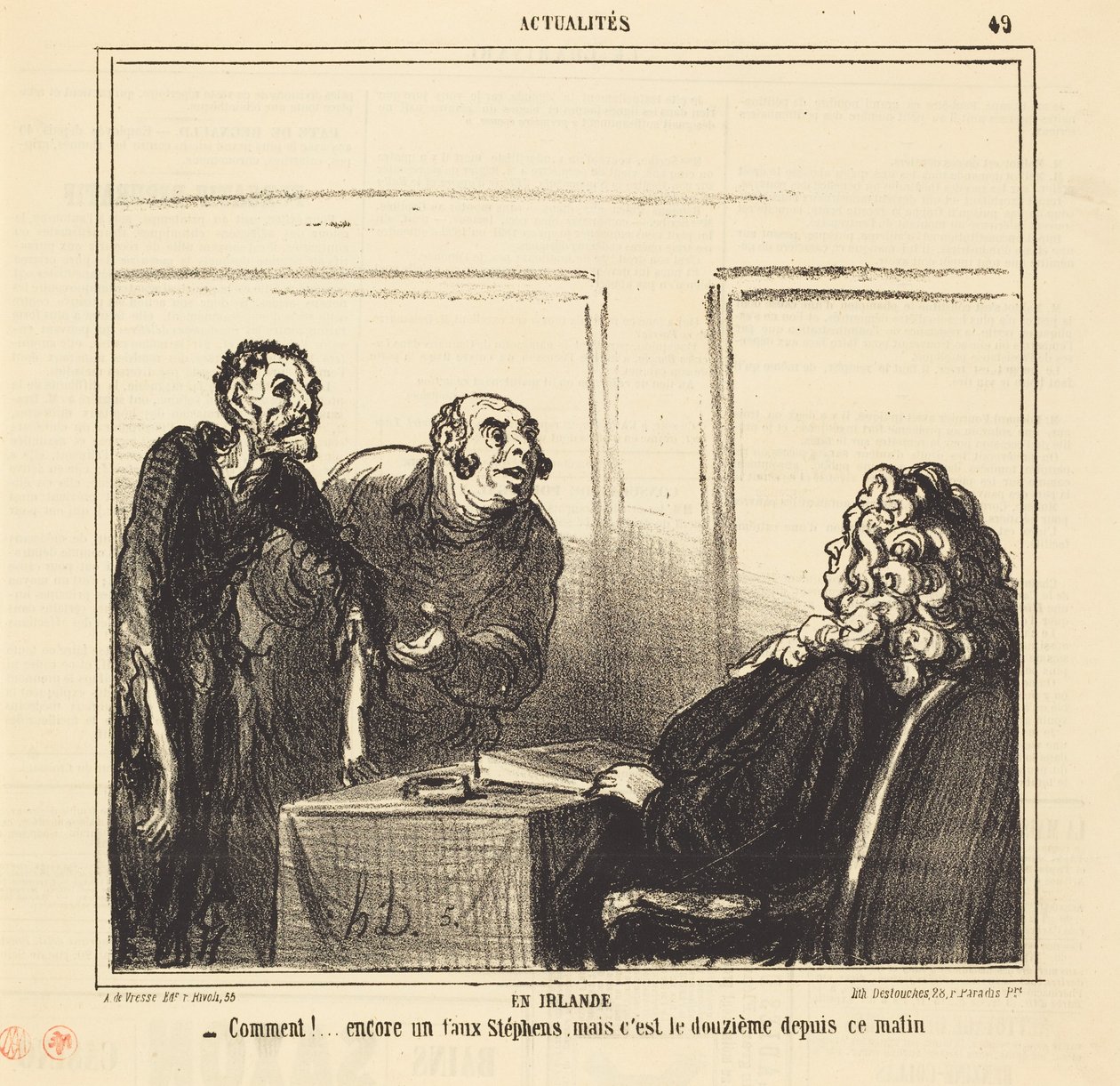 V Irsku od Honoré Daumier