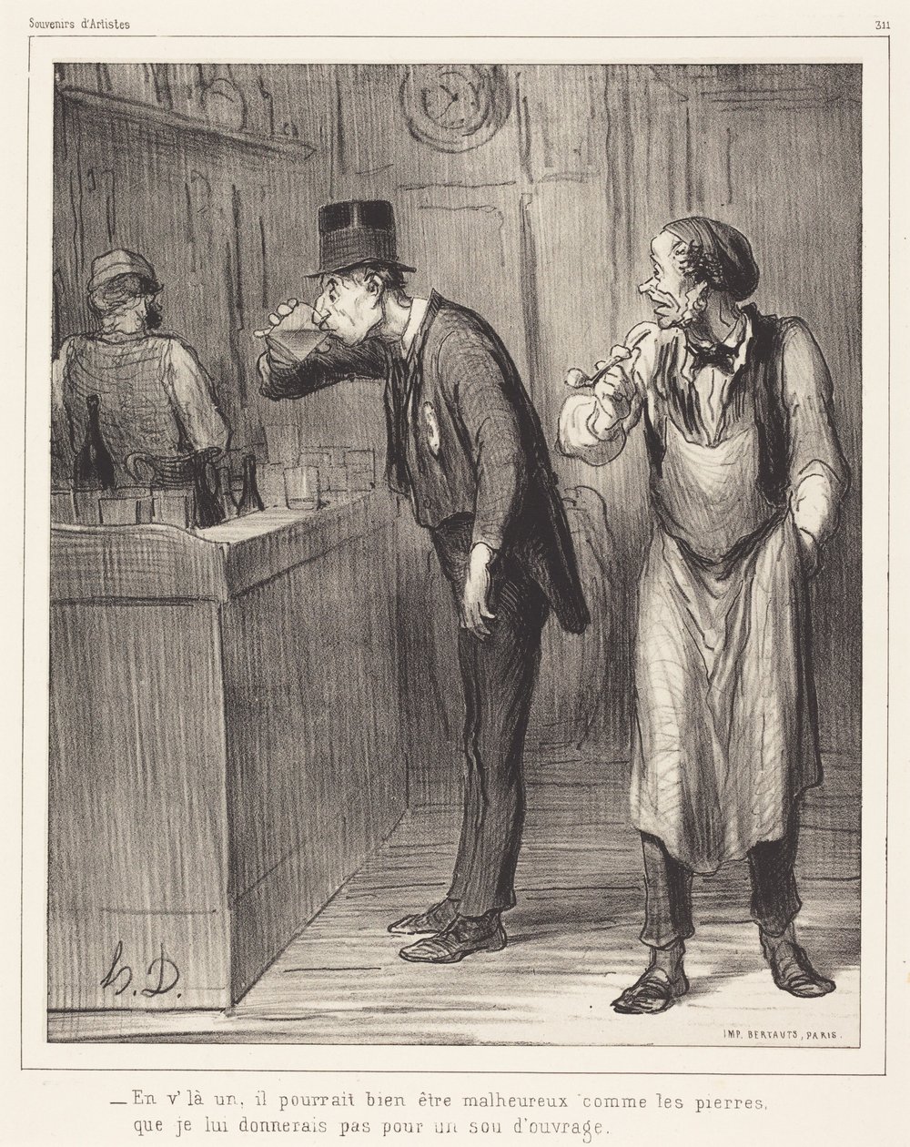 Tady je jeden, ten by mohl být nešťastný... od Honoré Daumier