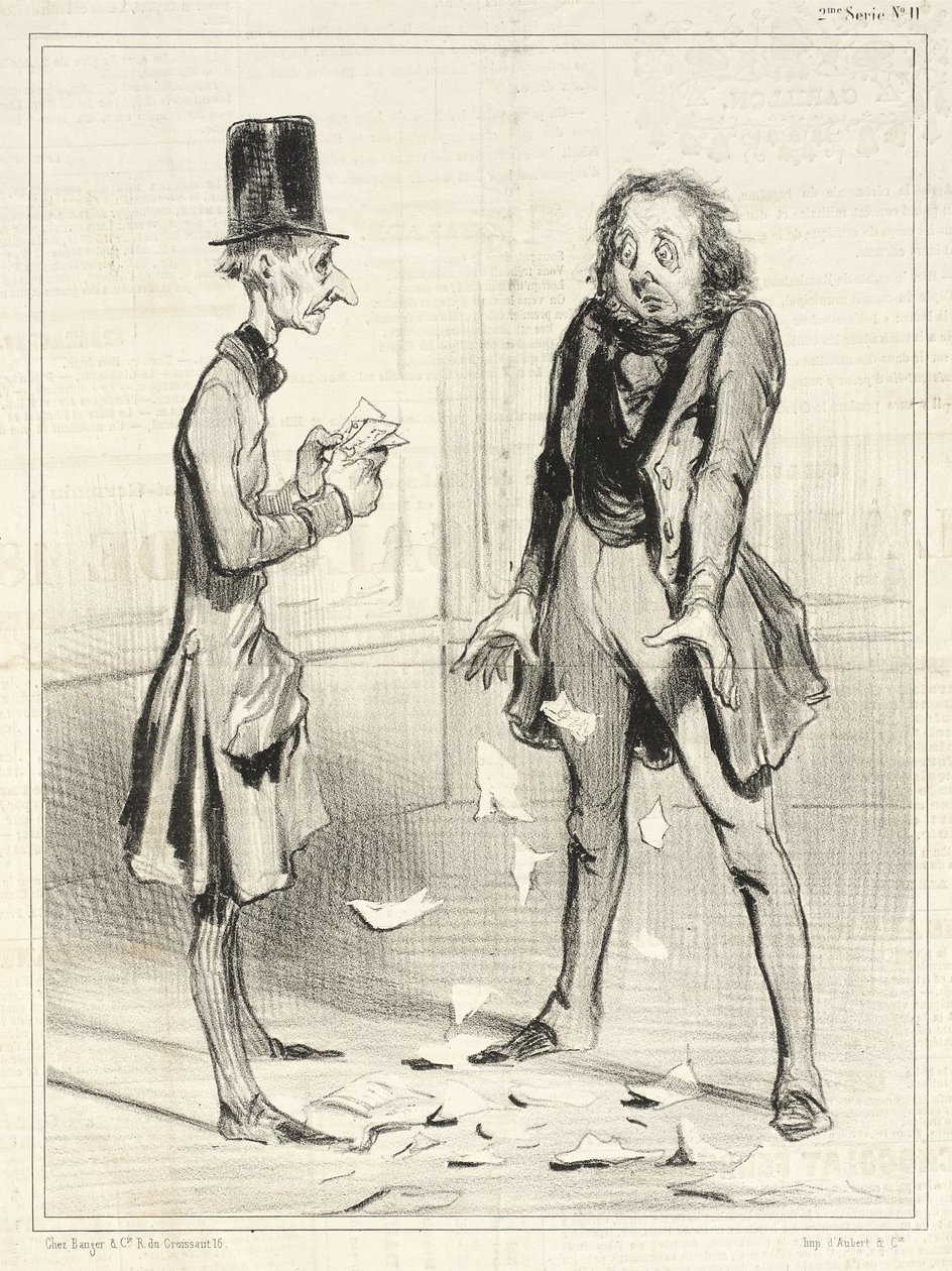 Zase moji věřitelé, pořád... od Honoré Daumier