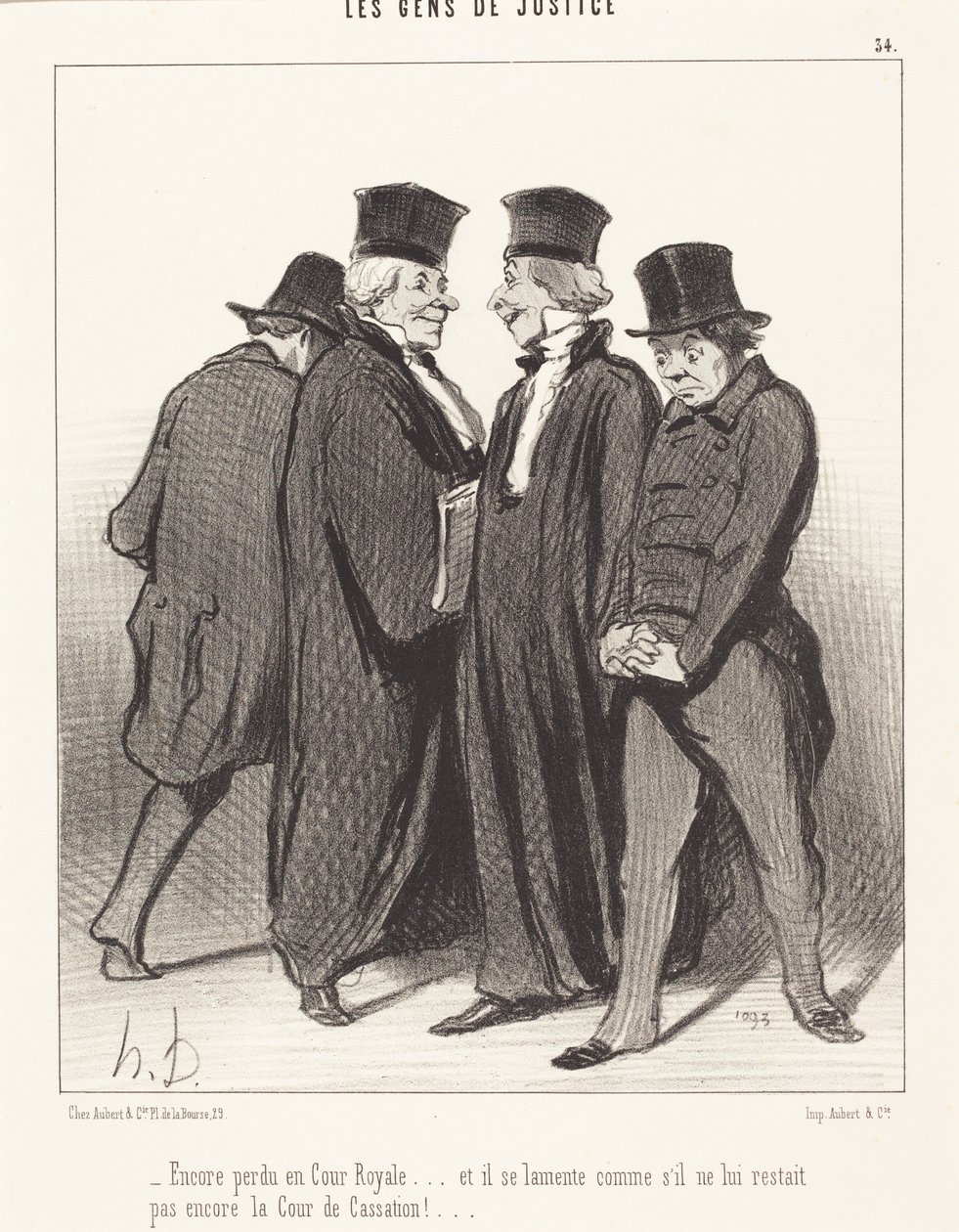 Opět prohrál u Královského soudu... a naříká... od Honoré Daumier