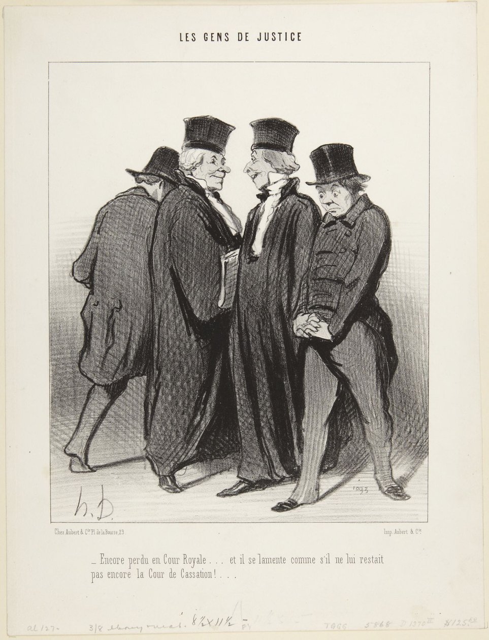 Stále ztracen u Královského soudu..., číslo 34 ze série Lidé spravedlnosti od Honoré Daumier