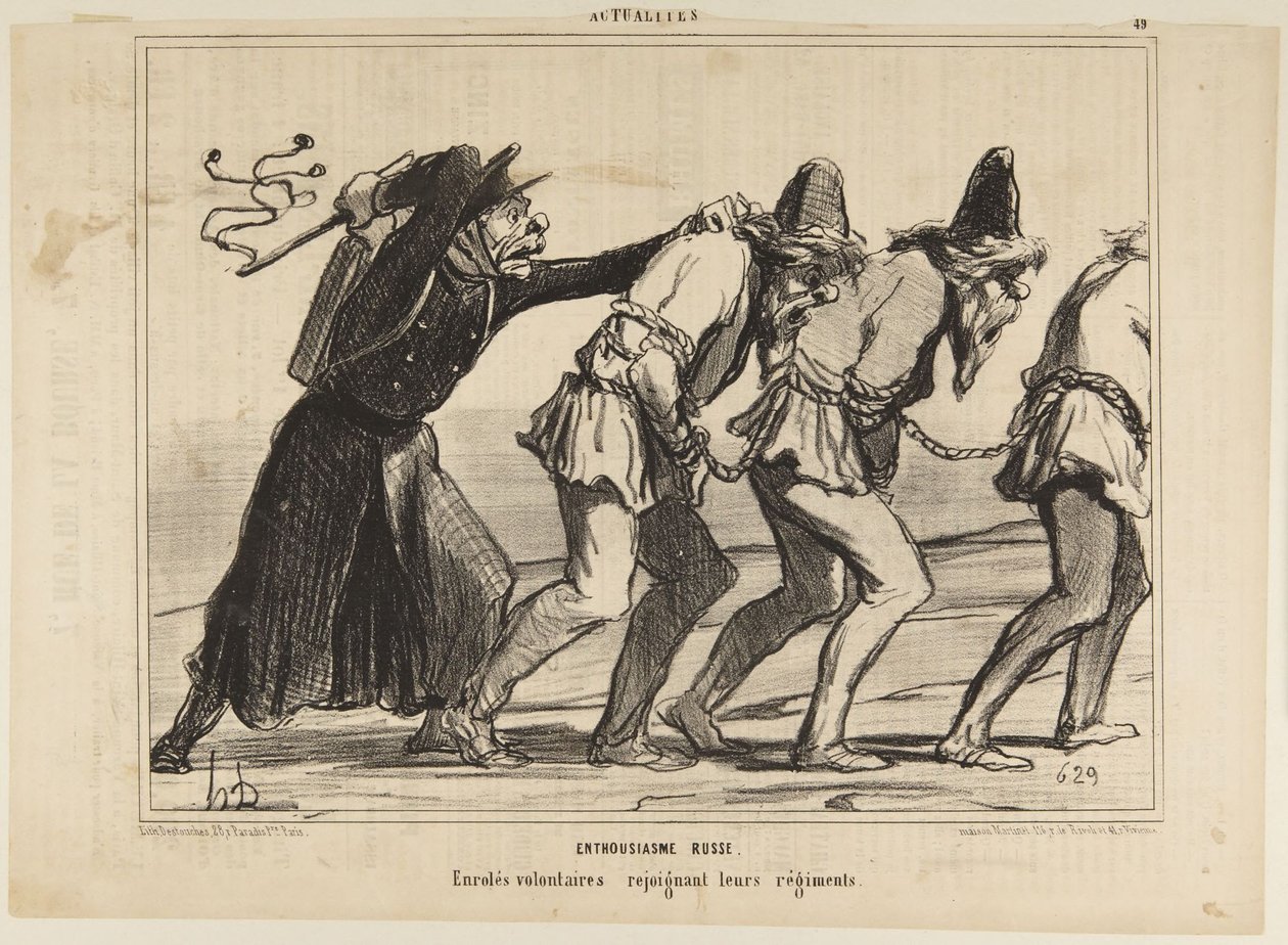 Ruské nadšení od Honoré Daumier
