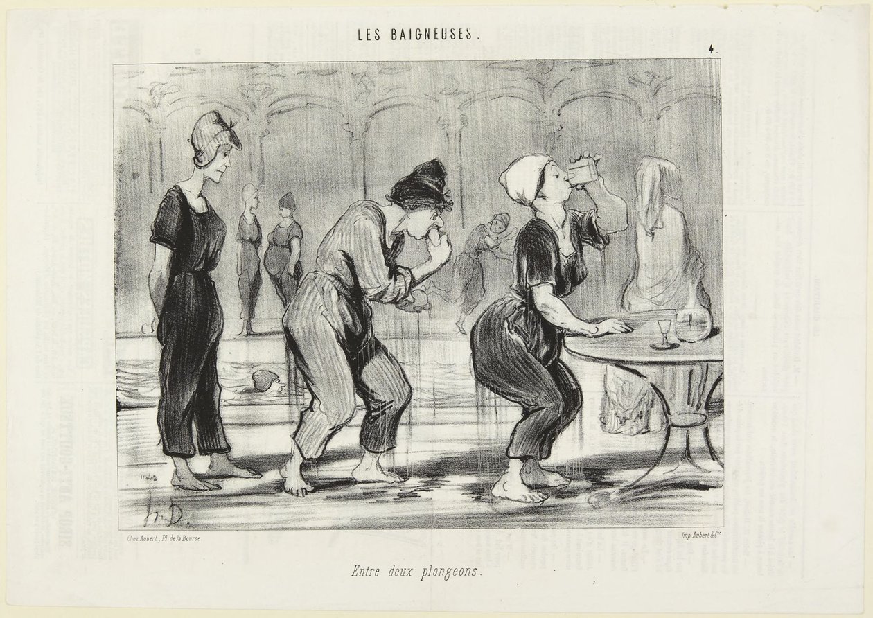 Mezi dvěma skoky do vody od Honoré Daumier