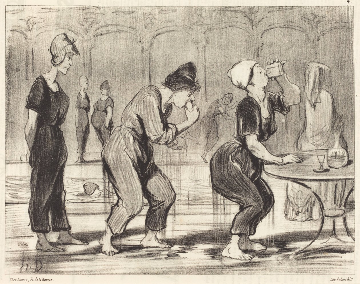 Mezi dvěma skoky do vody od Honoré Daumier