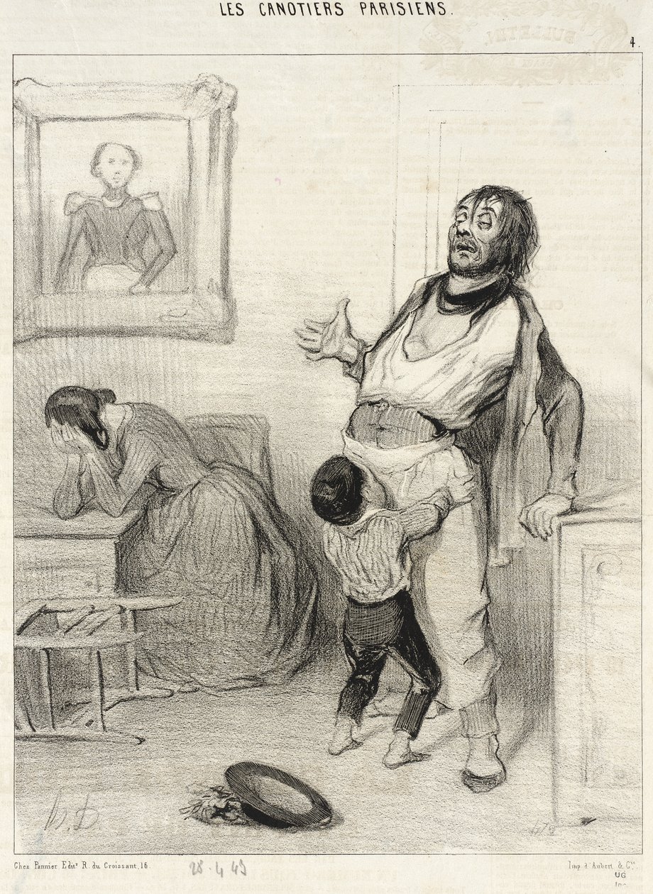 Je vůbec přípustné vrátit se z Bercy v takovém stavu... od Honoré Daumier