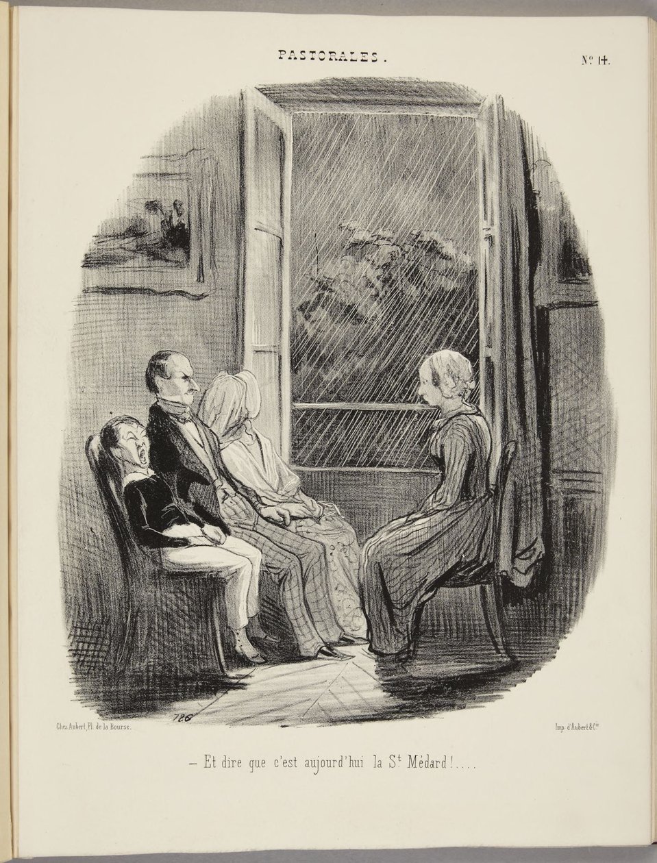 A to si představte, že dnes je svátek svatého Médarda! od Honoré Daumier