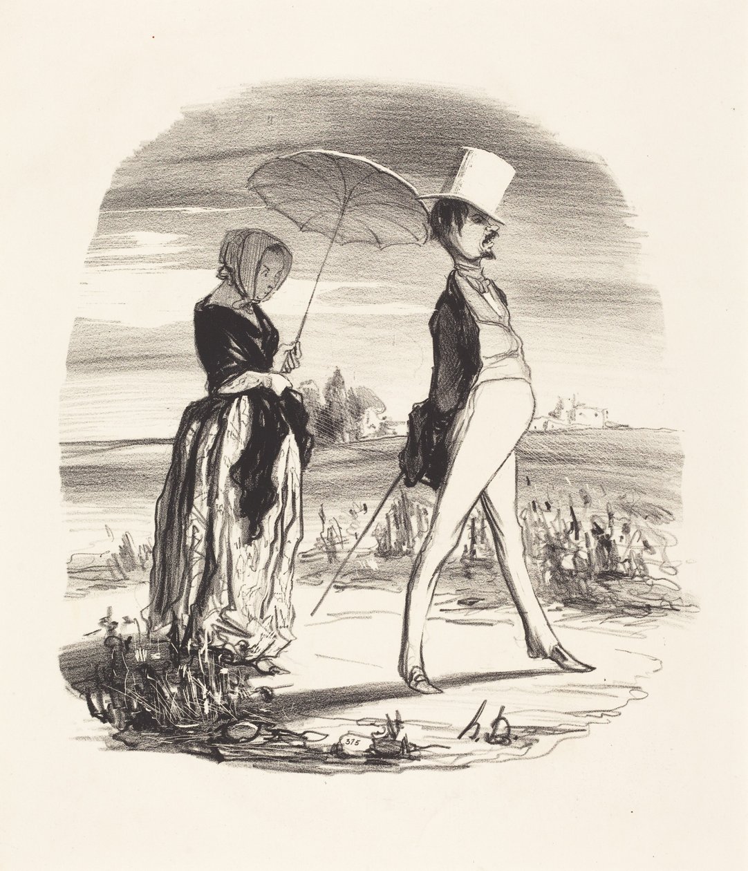 A tomu se říká plout po řece života... od Honoré Daumier