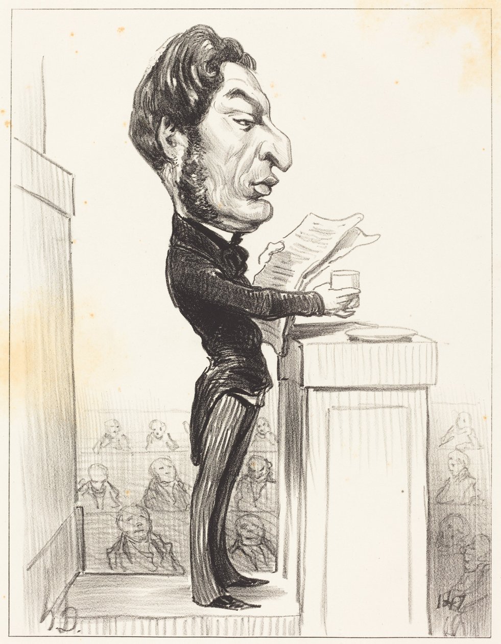 Eugène Rouher od Honoré Daumier