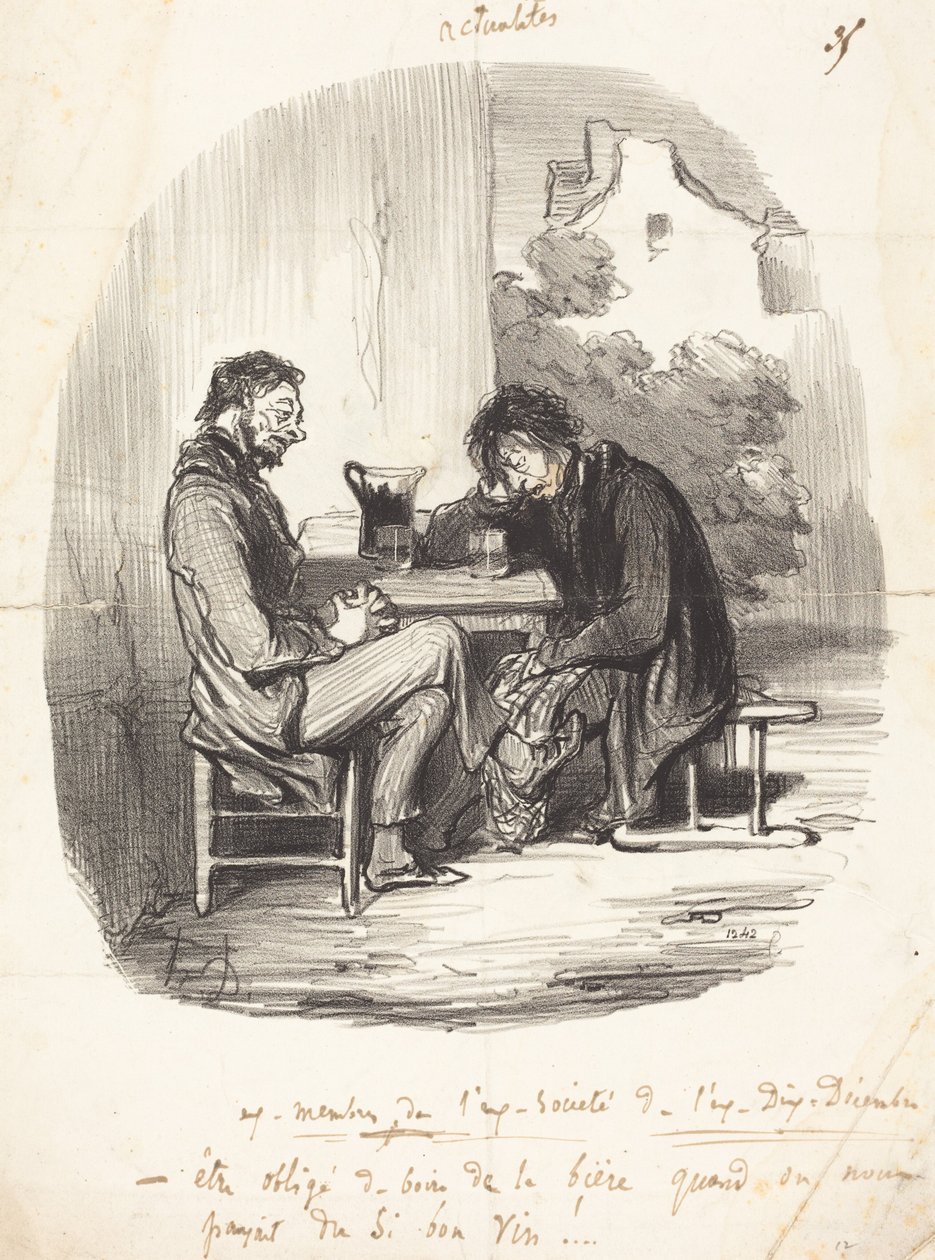 Bývalí členové bývalé Společnosti bývalého Desátého prosince od Honoré Daumier