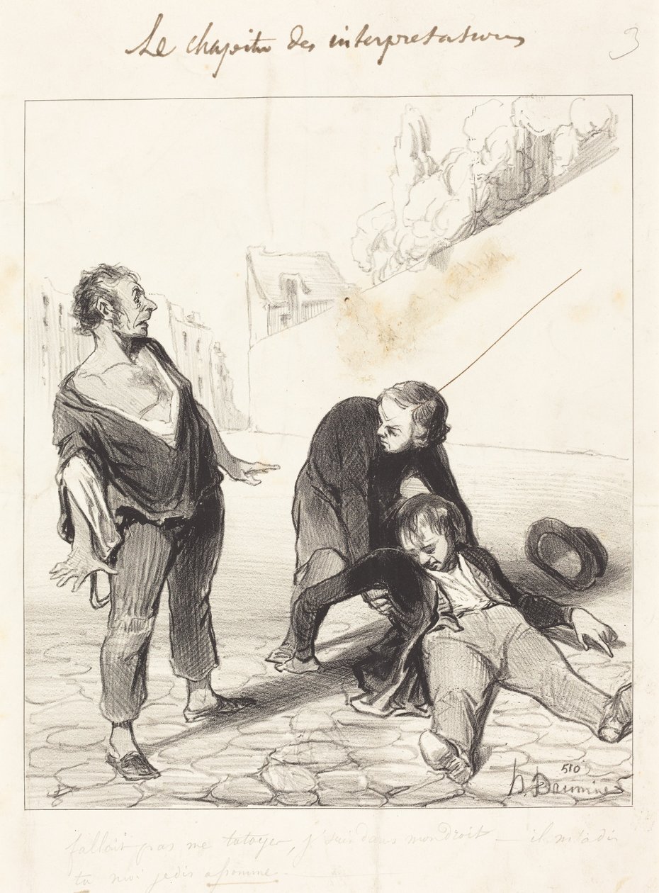 Neměl jsi mi tykat, jsem v... od Honoré Daumier