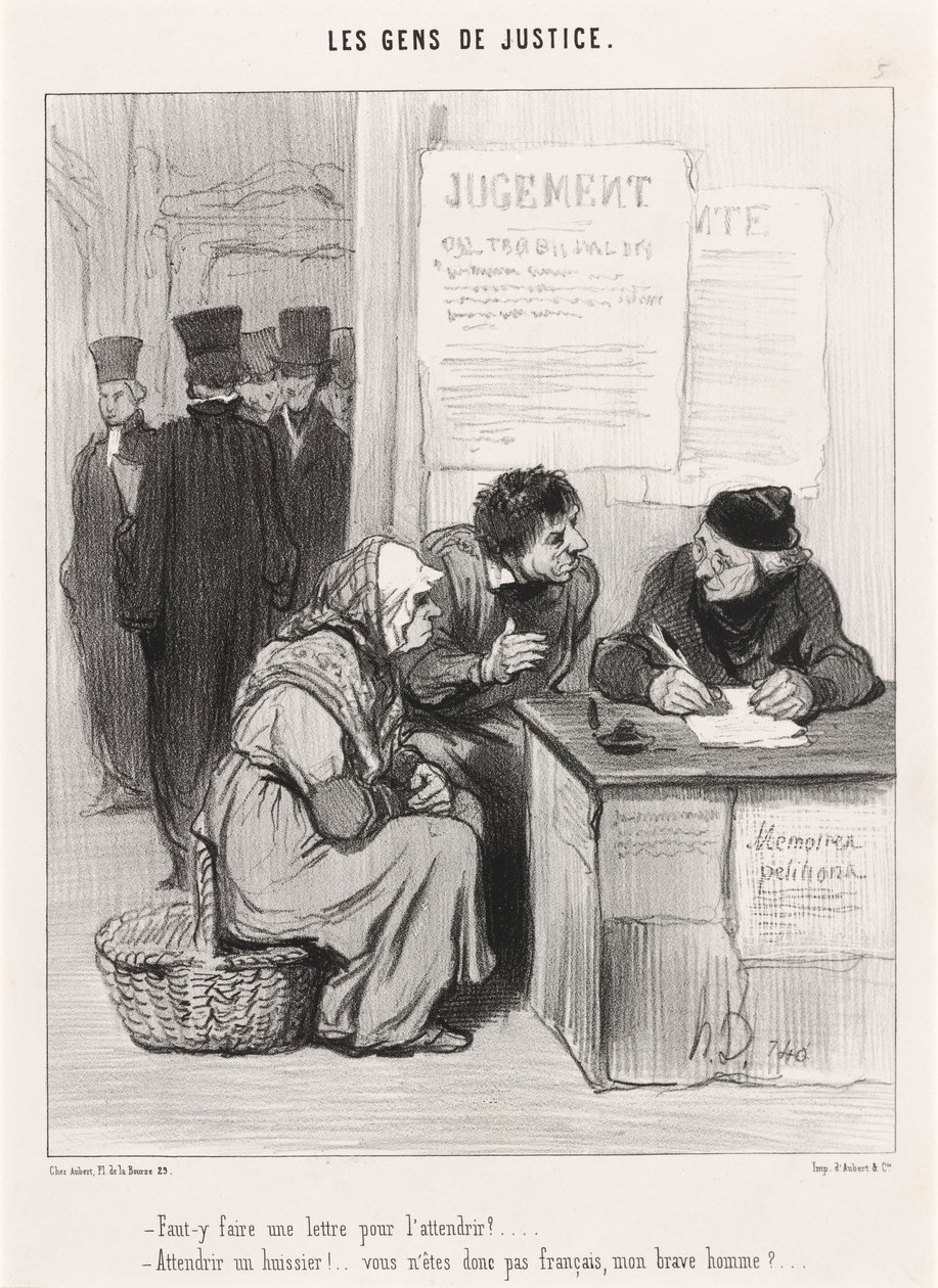 Musí se napsat dopis, aby se obměkčila? od Honoré Daumier