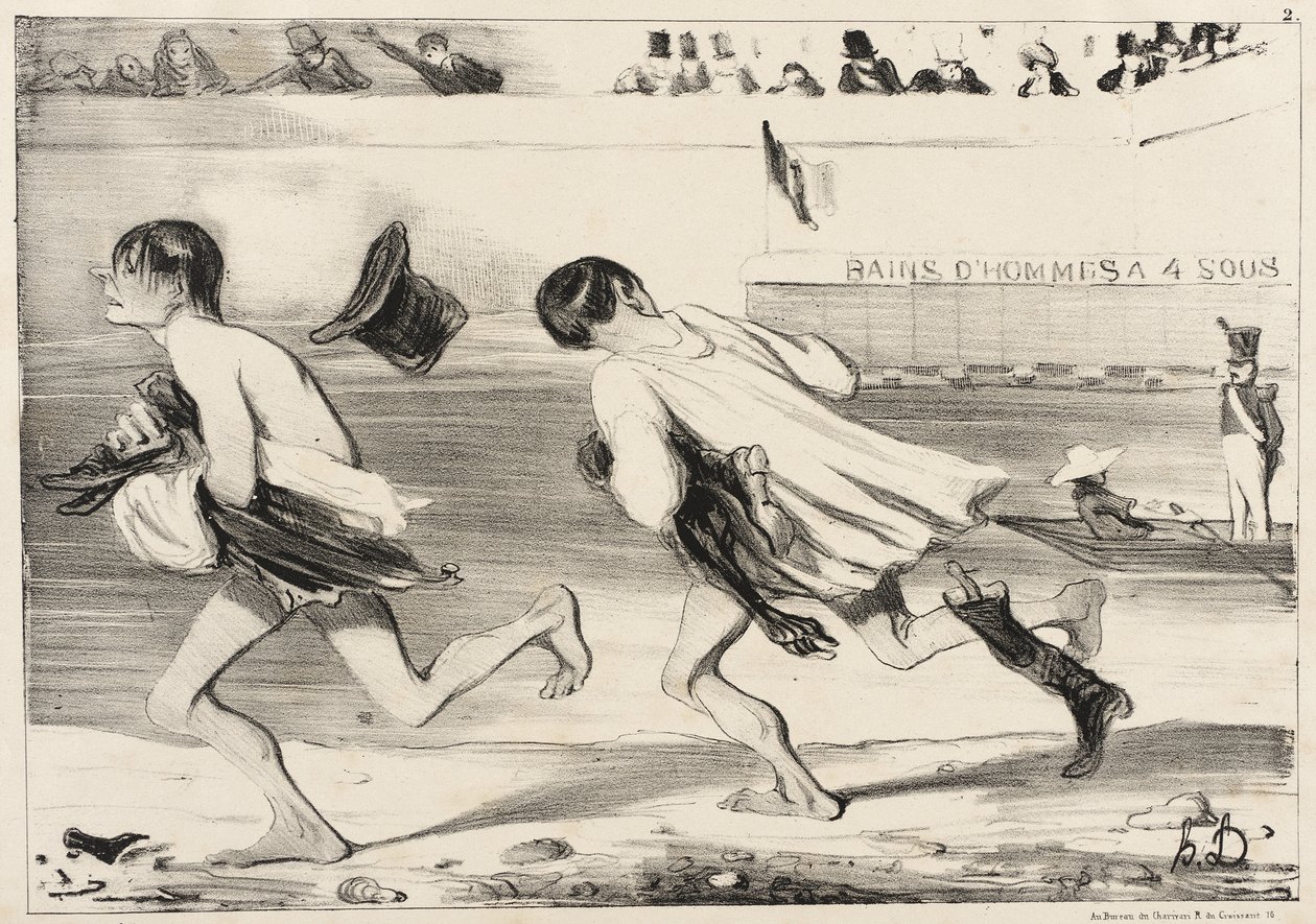 Do řady... do řady... hromada suti! Tady je obecní radní! od Honoré Daumier