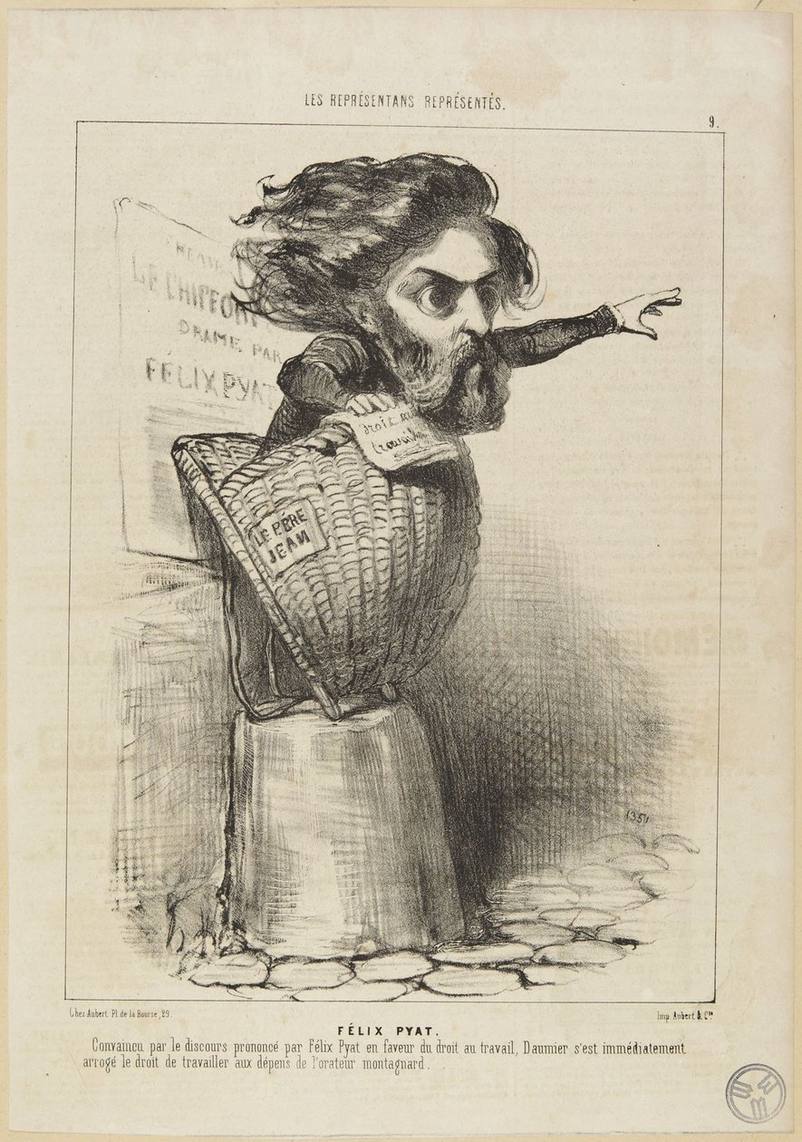 „Félix Pyat“ od Honoré Daumier