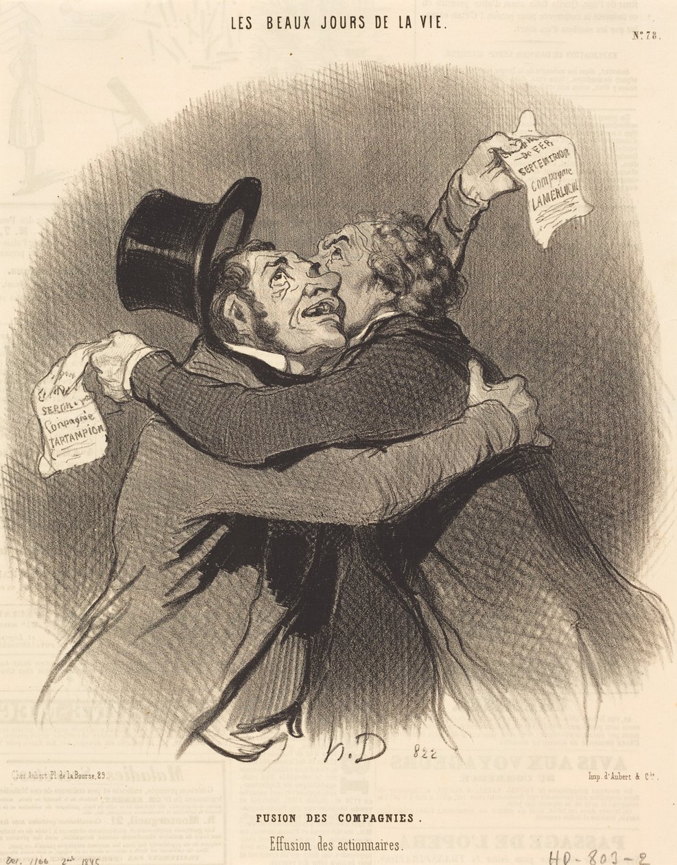Fúze společností od Honoré Daumier