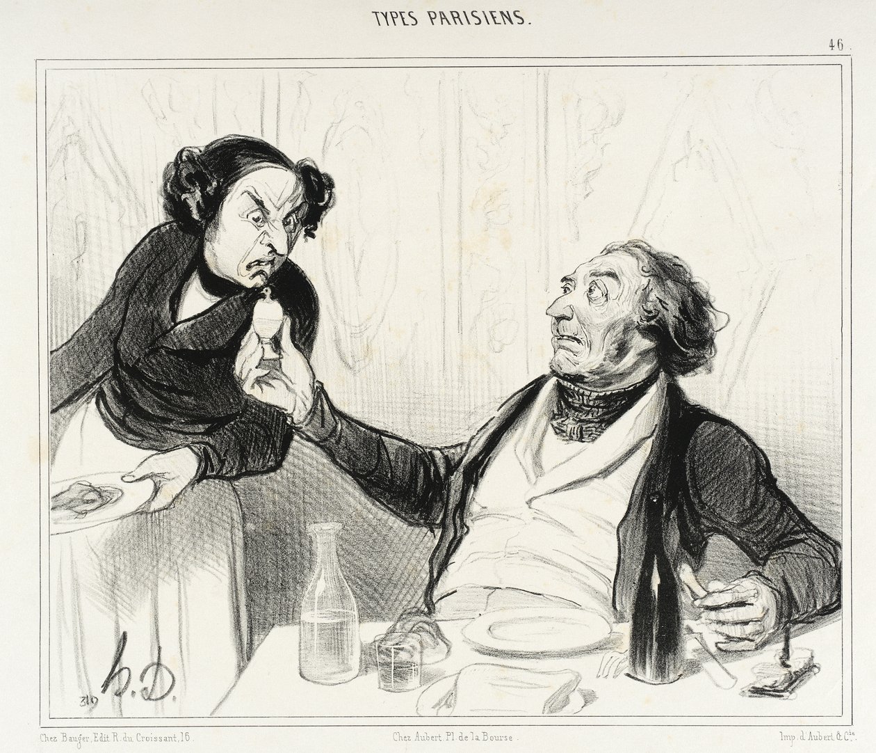 Číšníku, co je to?... od Honoré Daumier