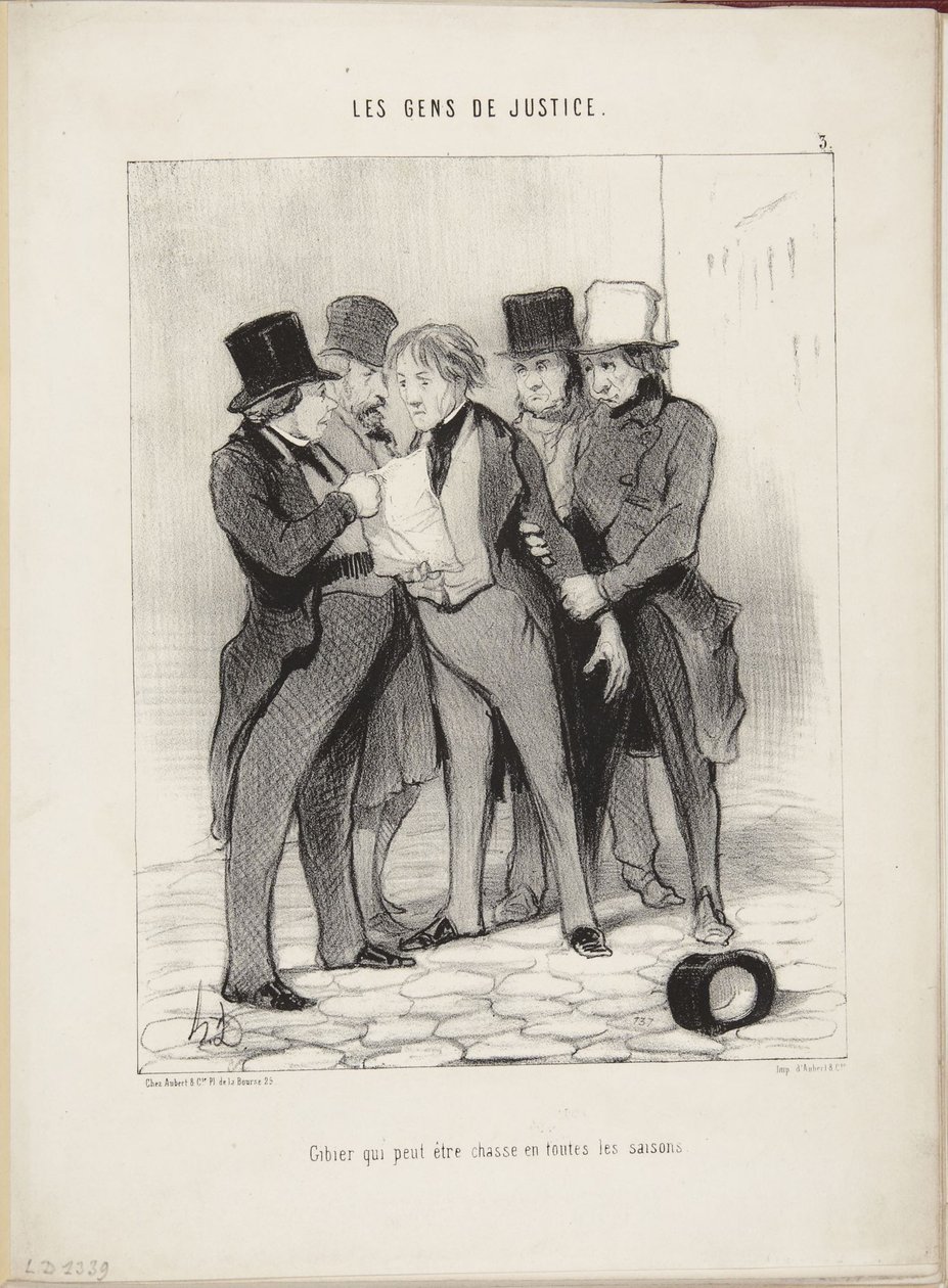 Zvěř, kterou lze lovit ve všech ročních obdobích od Honoré Daumier