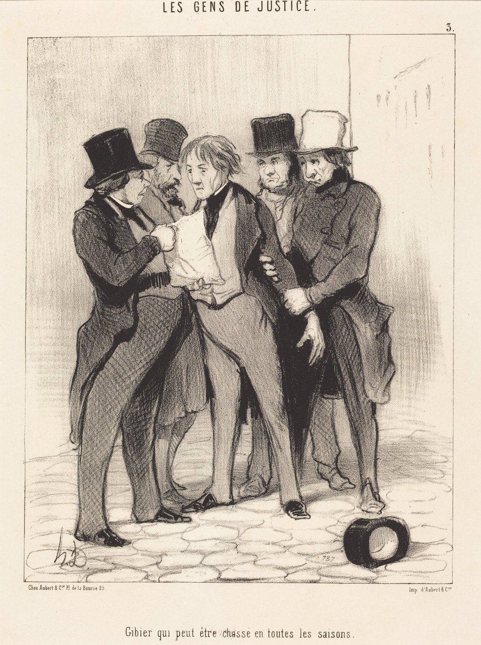 Zvěř, kterou lze lovit ve všech ročních obdobích od Honoré Daumier