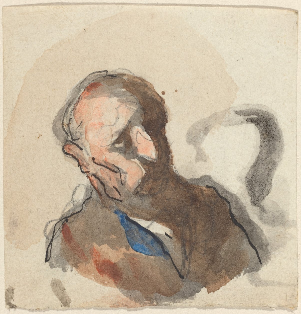 Hlava muže od Honoré Daumier