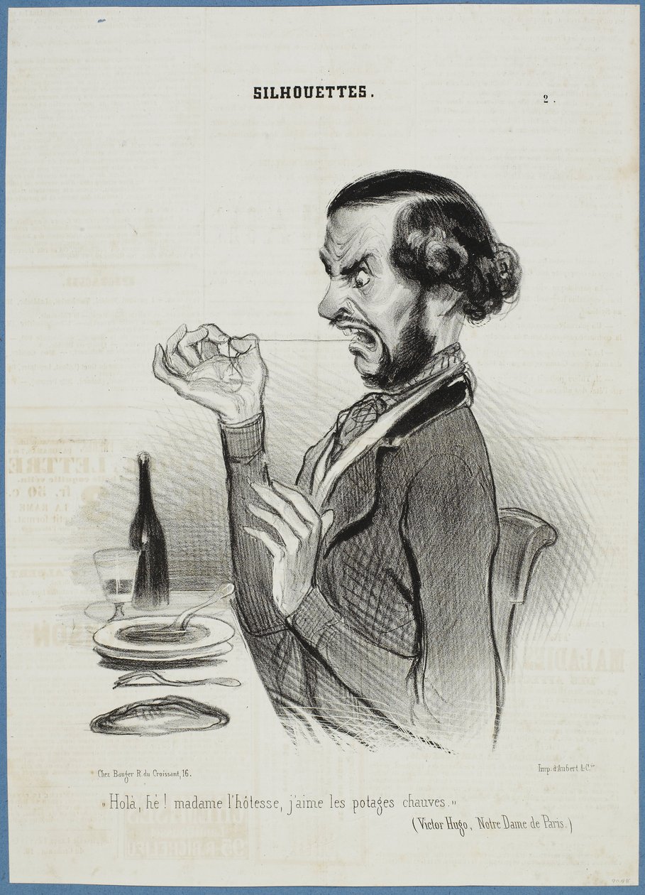 Počkejte! Slečno, dávám přednost zelenině hladce oholené. od Honoré Daumier