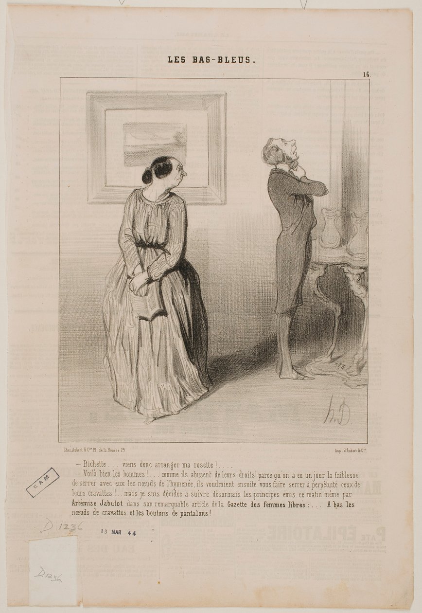 Miláčku... pojď mi upravit kravatu!... od Honoré Daumier