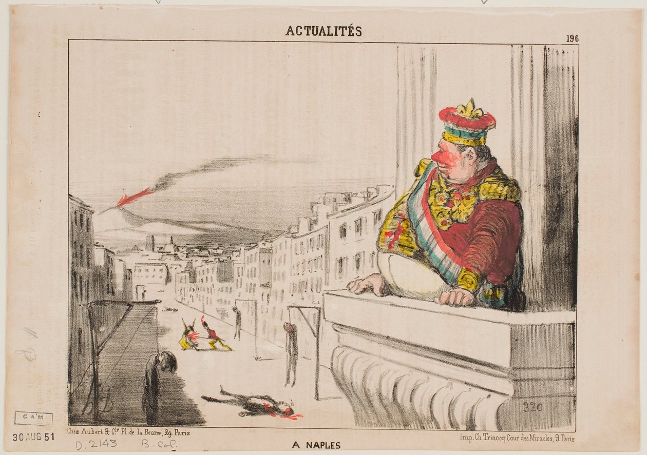 V Neapoli od Honoré Daumier