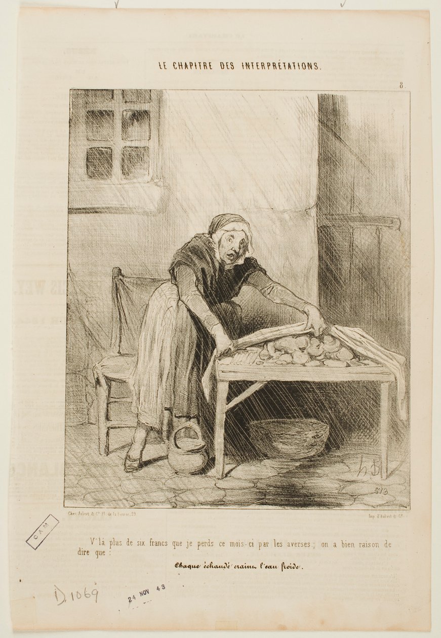 Tento měsíc jsem kvůli náhlým přeháňkám ztratil více než šest franků od Honoré Daumier