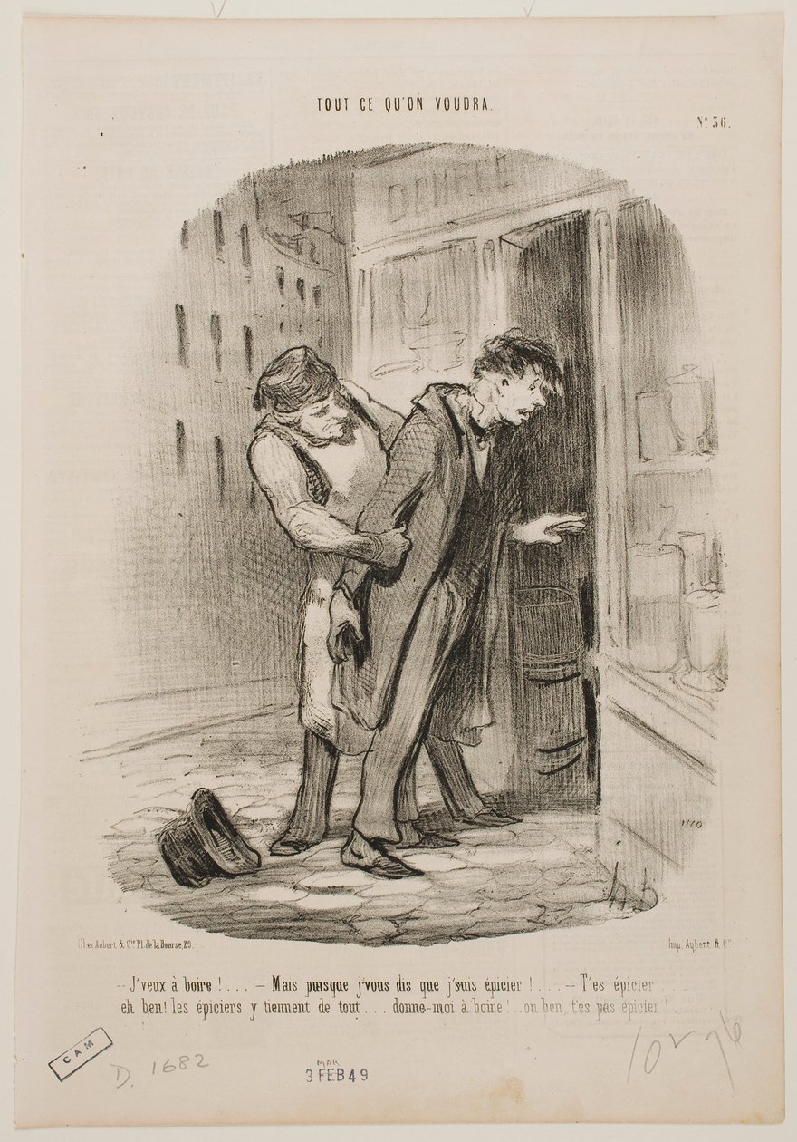 Chci se napít. od Honoré Daumier
