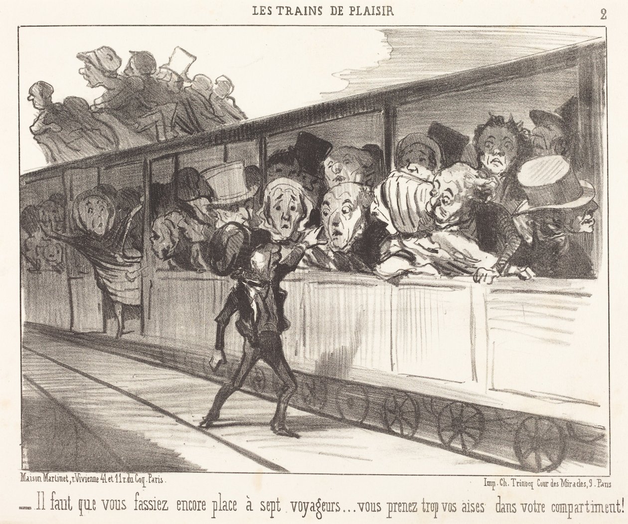 Musíte ještě udělat místo... od Honoré Daumier