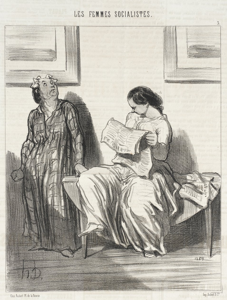 Zdá se, že kluby budou... zavřeny... od Honoré Daumier