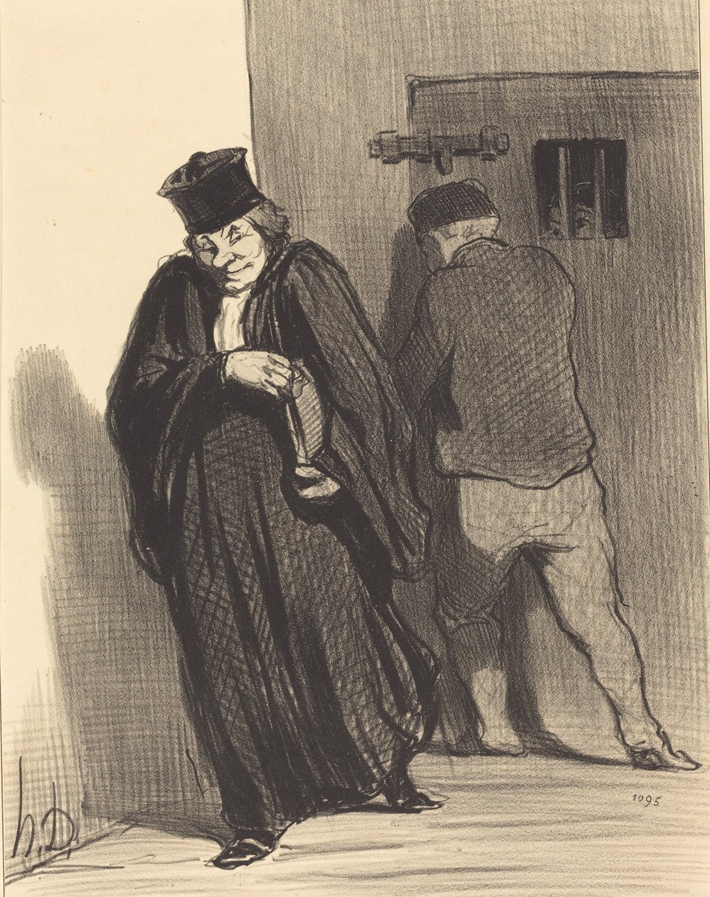 Prý... je ten můj chlapík pořádný darebák... od Honoré Daumier