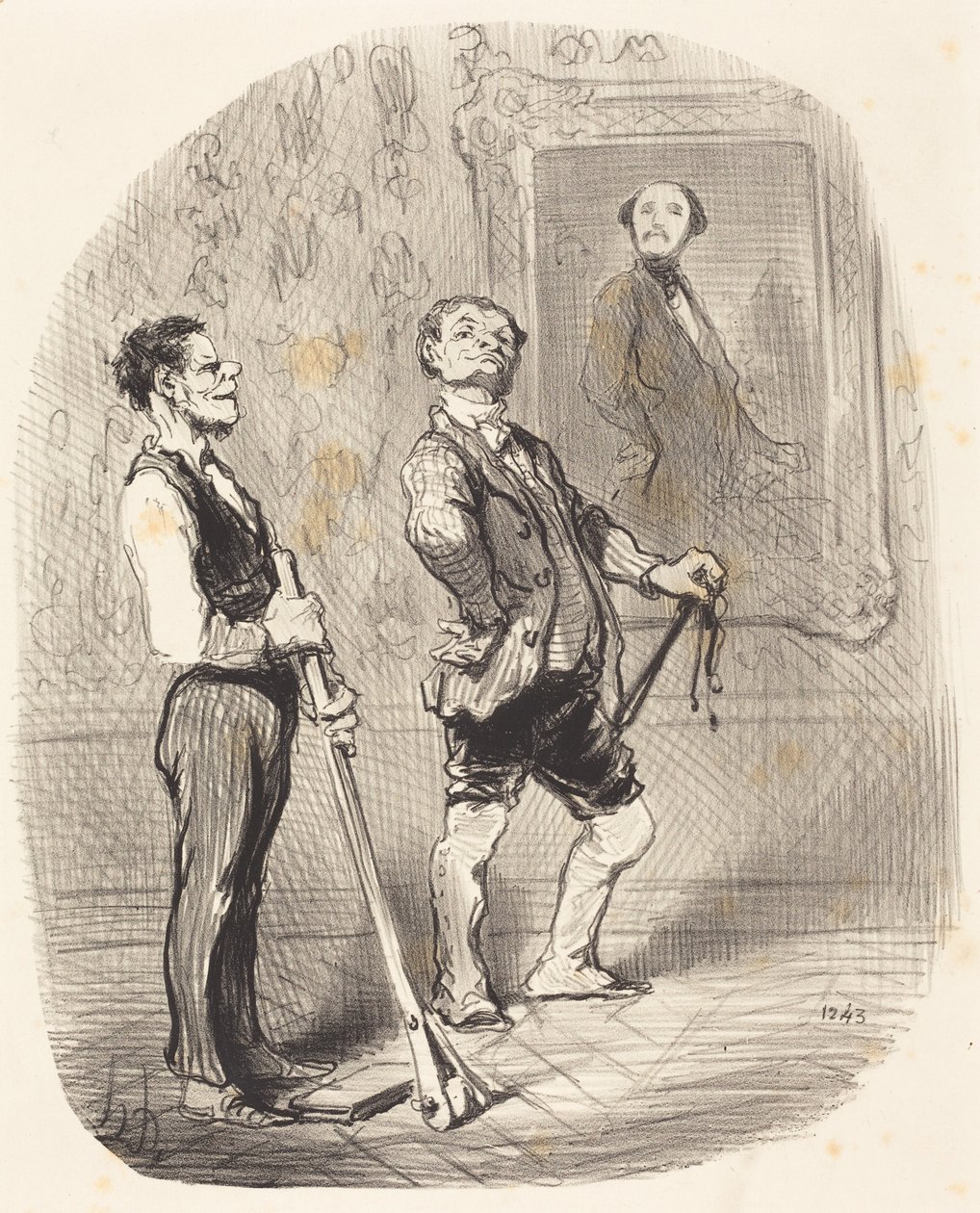 Před třemi měsíci vikomt pózoval... takhle... od Honoré Daumier