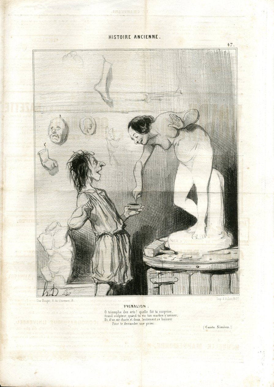 Ilustrace Honore Daumier (1808-1879) v Le Charivari od Honoré Daumier