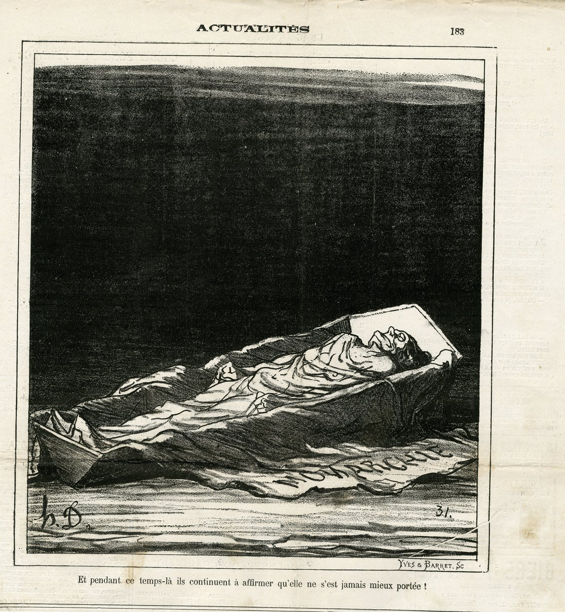 Ilustrace Honore Daumier (1808-1879) v Le Charivari od Honoré Daumier