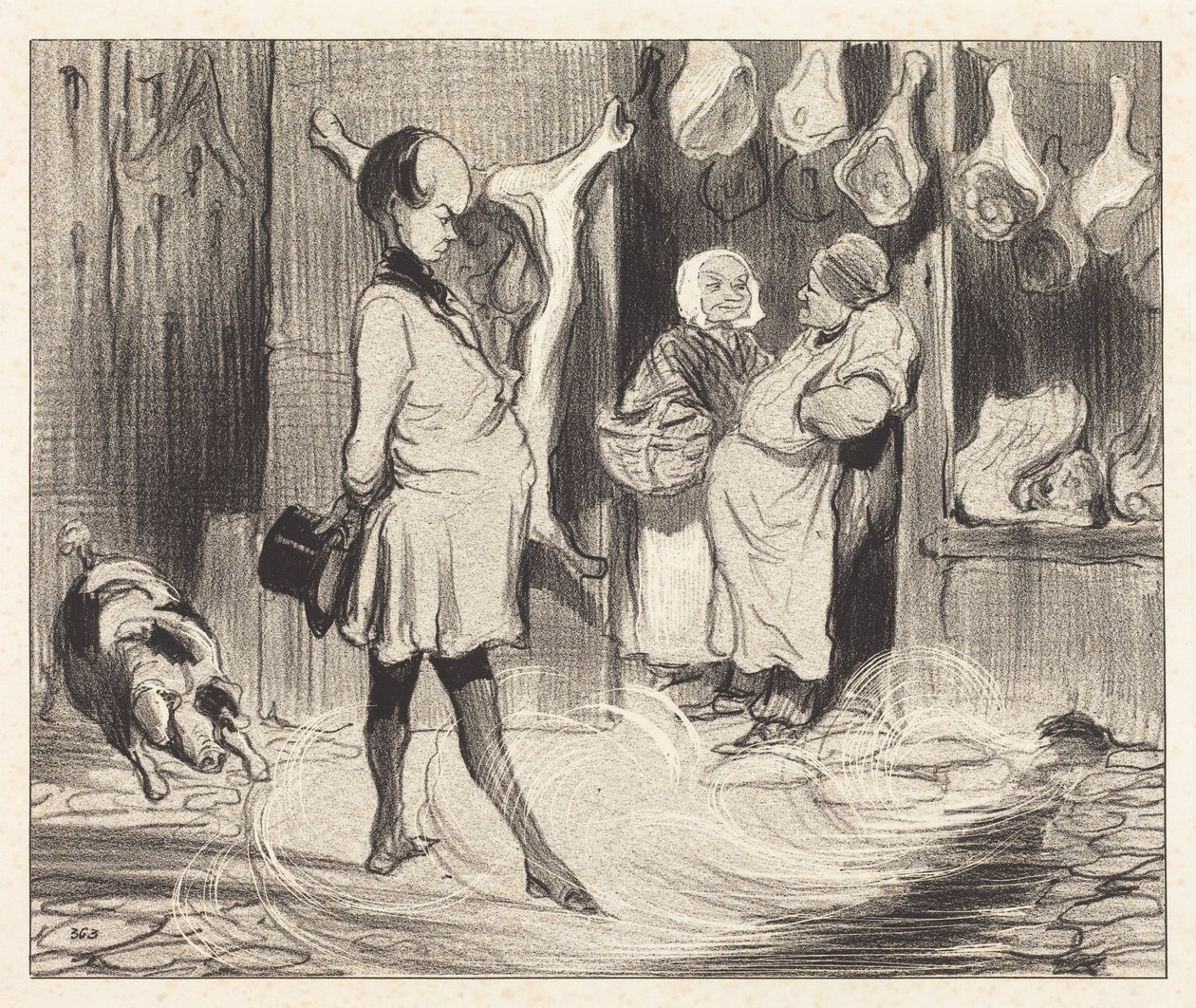 Cestovní dojmy velkého básníka od Honoré Daumier
