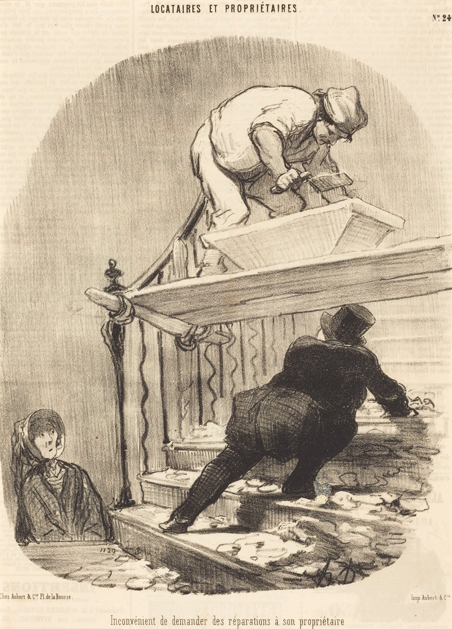 Nevýhoda žádat o opravy... od Honoré Daumier