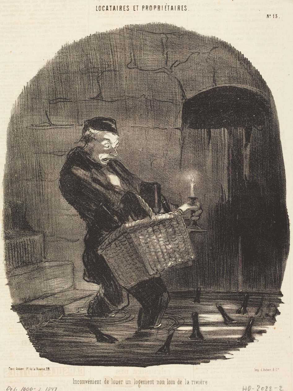 Nevýhoda pronájmu... nedaleko řeky od Honoré Daumier
