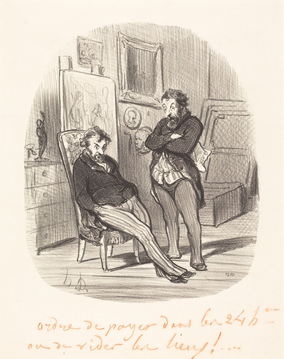 Nevýhoda posílání špatného obrazu... od Honoré Daumier