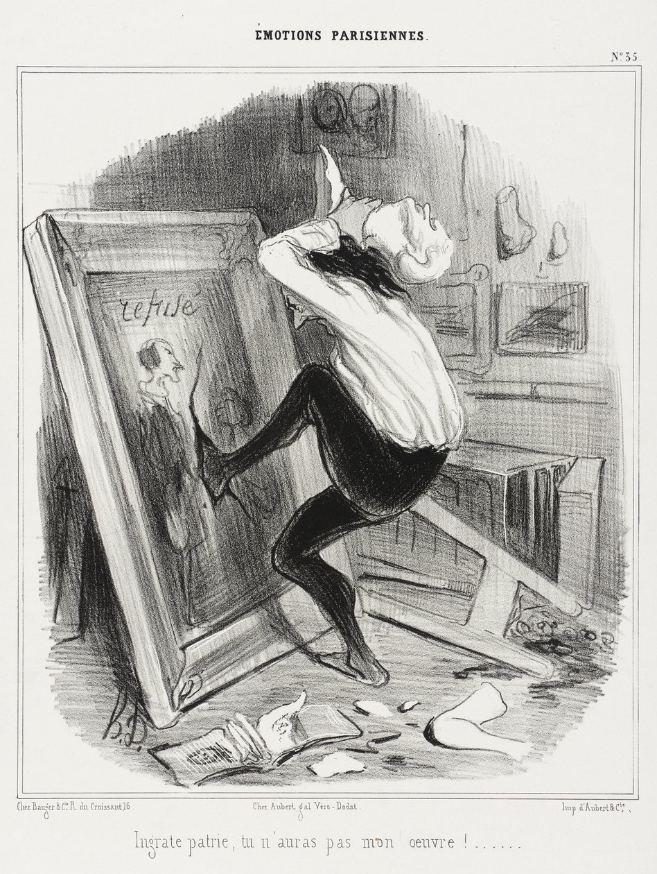 Nevděčná vlasti, nebudeš mít mé dílo!... od Honoré Daumier